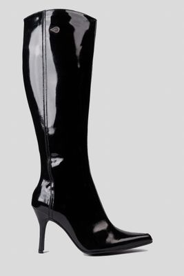 Imagen 1 del producto Bota Cuero Negro Charol Friné Landazuri