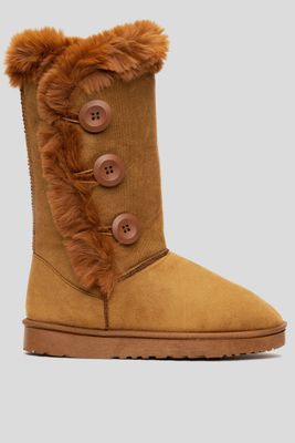 Bota Mujer Café Kristin Chancleta