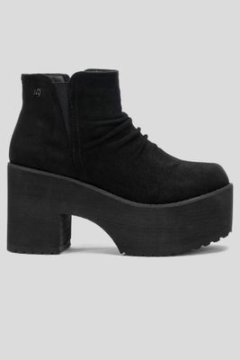 Botín Alto Mujer Negro Zahara Chinitown