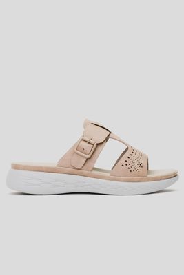 Sandalia Mujer Caqui Kairi Chancleta