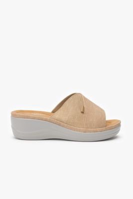 Sandalia Casual Mujer Beige Wix Chinitown