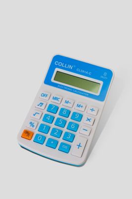 Imagen 2 del producto Calculadora Electronica Blanca Celeste 8 Dígitos Chinitown