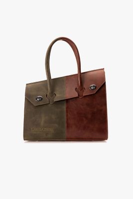 Cartera de Mano Bi Verde Café Landazuri