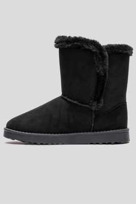 Imagen 2 del producto Bota Mujer Negro Felpu Chancleta