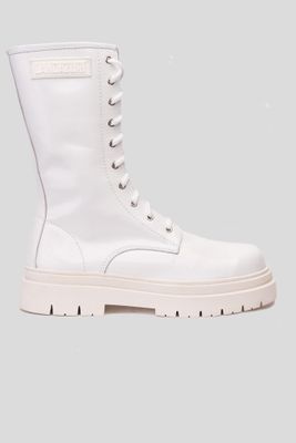 Bota Cuero Samurai Blanca Landazuri