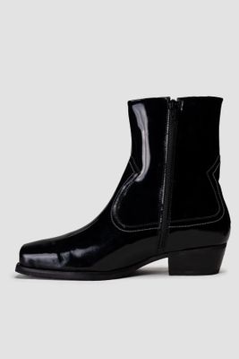 Imagen 2 del producto Botín Cuero Sonora Negra Charol Landazuri