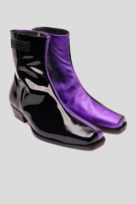 Imagen 2 del producto Botín Cuero Poseidón Morado Landazuri