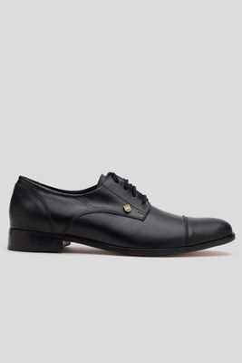 Zapato Cuero Ciprés Negro Acha