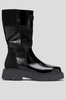 Bota Cuero Rea Negra Landazuri