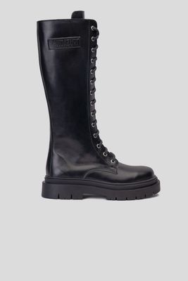 Bota Cuero Samurai Negra Landazuri