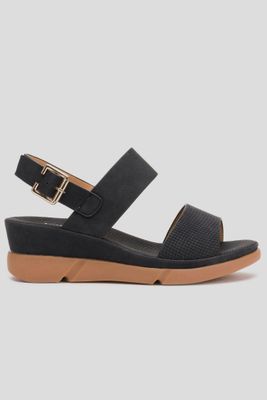 Sandalia Mujer Negro Orazi Thunder Blue