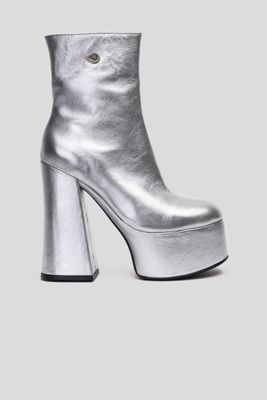 Taco Cuero Mesalina Plateada Landazuri