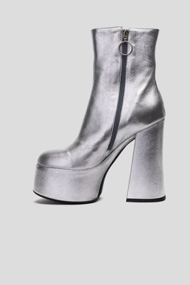 Imagen 2 del producto Taco Cuero Mesalina Plateada Landazuri