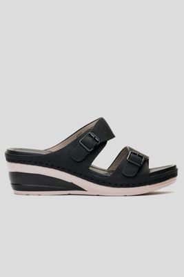 Imagen 1 del producto Sandalia Mujer Negro Palma Chancleta