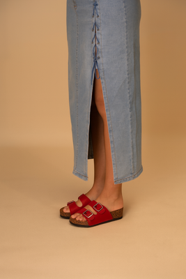 Imagen 2 del producto Sandalia Mujer Rojo Cardenal Chancleta