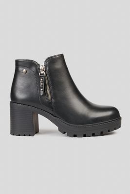 Botín Mujer Negro Liso Jun Boteli