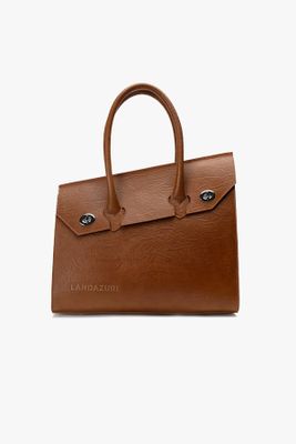 Cartera de Mano Café Hoja Landazuri