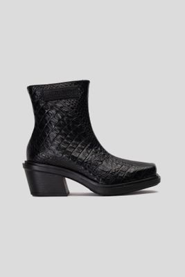 Imagen 1 del producto Botín Cuero Hela Caimán Plata Landazuri