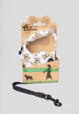 Correa Retráctil con Diseño Blanco Chinitown