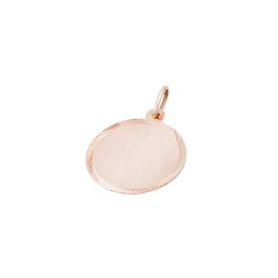 Imagen 1 del producto Colgante Oro Miel 18kt Disco Labrado 20mm