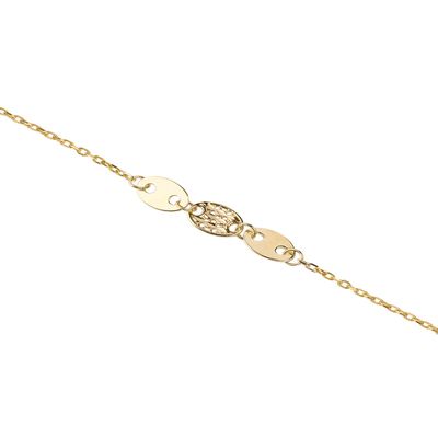 Imagen 2 del producto Pulsera de Oro 18kt Tres Ovalados