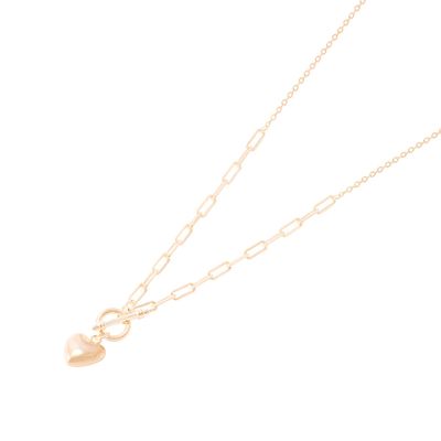 Imagen 1 del producto Collar Revestido en Oro 18kt Corazon Inflado