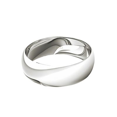 Imagen 2 del producto Argolla Matrimonio de Oro Blanco 18kt Inglés Argos de 5,0mm