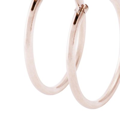 Imagen 2 del producto Aros Oro Miel de 18kt Argolla 20 mm