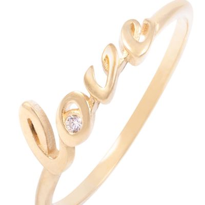 Imagen 2 del producto Anillo de Oro 18Kt Modelo Love Con Circon