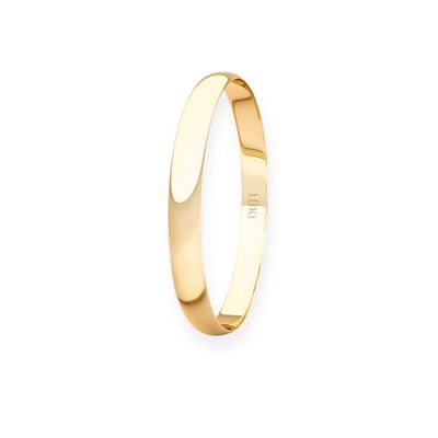 Argolla Matrimonio Ilusión de Oro Amarillo 18kt Ingles Verona de 2,0mm