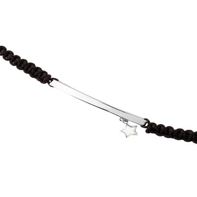 Imagen 2 del producto Pulsera de Plata Esterlina 925 Placa Estrella Ajustable