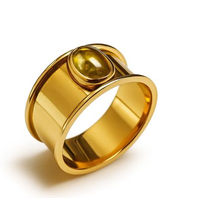 Imagen 2 del producto Anillo Oro 18kt Topacio Oval