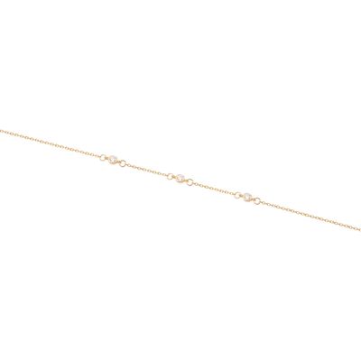 Imagen 2 del producto Pulsera de Oro 18kt Tres Circonita