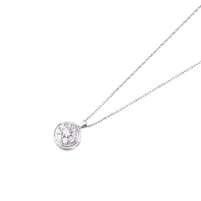 Imagen 1 del producto Collar de Oro 18kt con Diamantes de 10puntos Corte Brillante SI/H