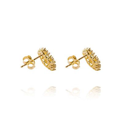 Imagen 2 del producto Aros de Oro 18kt Modelo Estrella de Circones