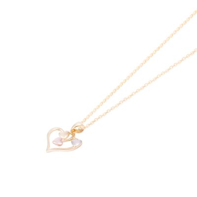 Imagen 2 del producto Colgante Oro Bicolor 18kt Cuatro Corazones