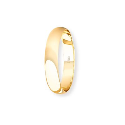 Argolla Matrimonio de Oro Amarillo 18kt Inglés Rodas de 3,5mm