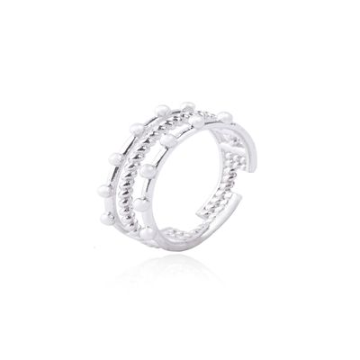 Anillo de Plata Esterlina 925 Bolitas