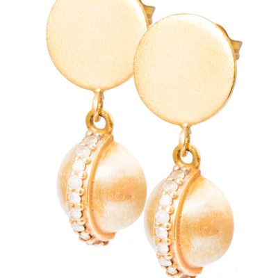 Imagen 2 del producto Aros Oro Amarillo 18kt Diamantes 20x0,5 Pts