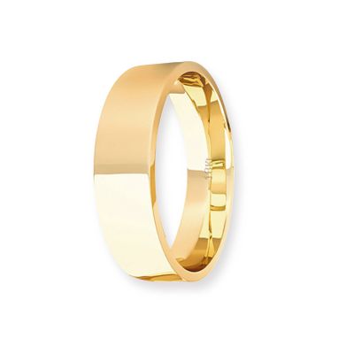 Argolla Matrimonio de Oro Amarillo 18kt Tubo ErgoFit Sagres de 5,0mm