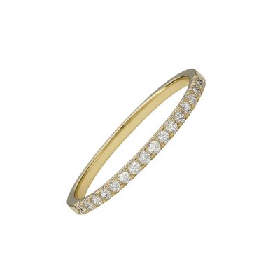 Imagen 2 del producto Anillo Oro Amarillo 14kt Cintillo Circonita Infinito