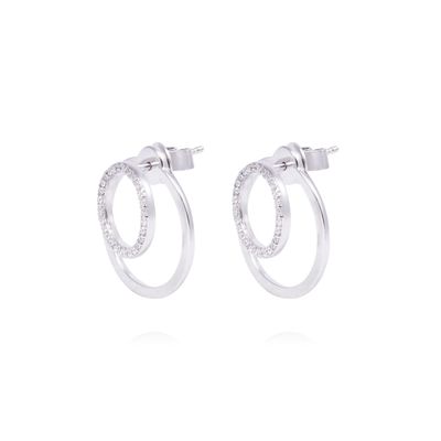 Aros Oro Blanco 18kt 56 Diamantes de 0,3 Pts