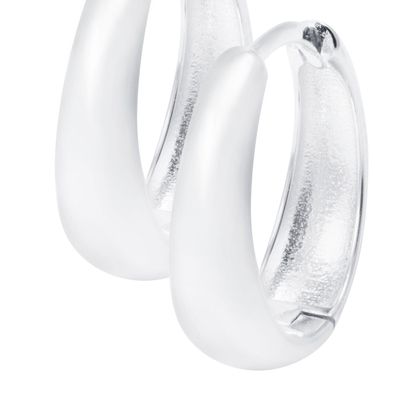 Imagen 2 del producto Aros de Plata Esterlina Argollas Lisas