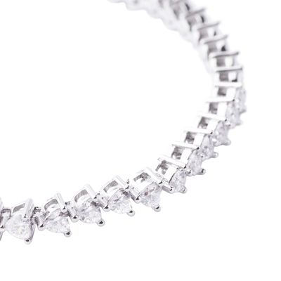 Imagen 2 del producto Pulsera de Plata Esterlina 925 Corazón con Circonitas