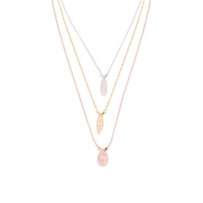 Imagen 2 del producto Collar de Oro 18kt Multicolor Diamante de 16pts