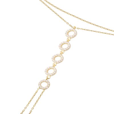 Imagen 2 del producto Pulsera Plata Esterlina 925 Cinco Círculos Revestido