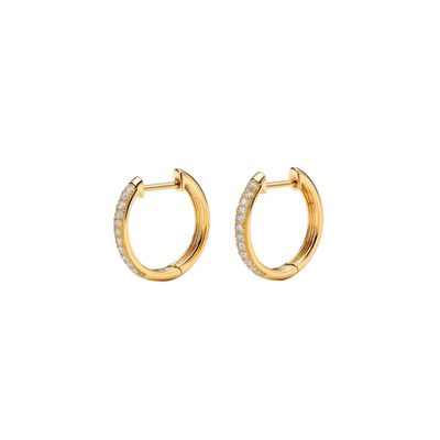 Imagen 2 del producto Aros de Oro 18kt Diamantes 21 Puntos es Corte Brillante SI/H