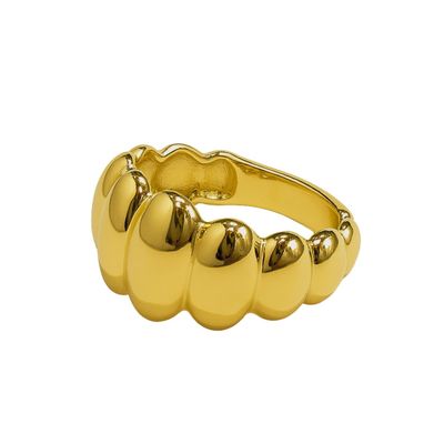 Imagen 2 del producto Anillo de Plata Esterlina 925 Bullet revestido en Oro 18kt