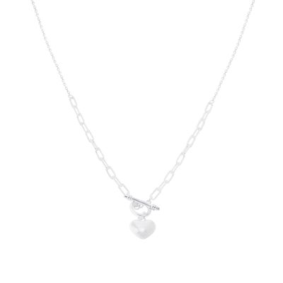 Imagen 2 del producto Collar de Plata Esterlina 925 Corazon Inflado