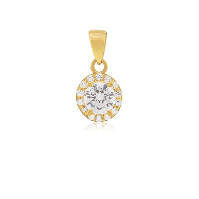 Colgante de Oro 18kt Piedra Circon